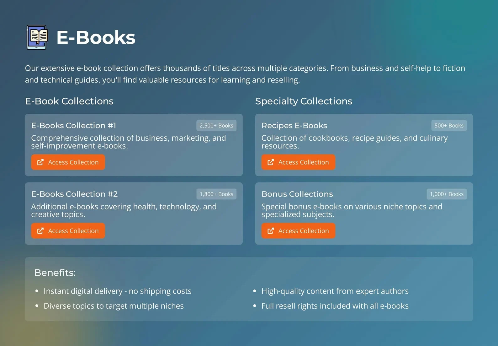 76,000 Digital Product Bundle with Reselling Rights