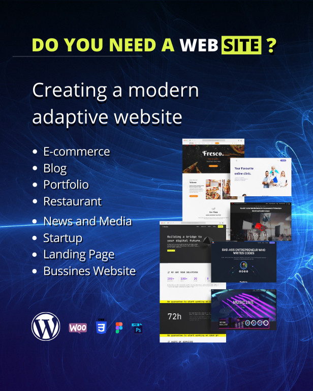 Create wordpress website