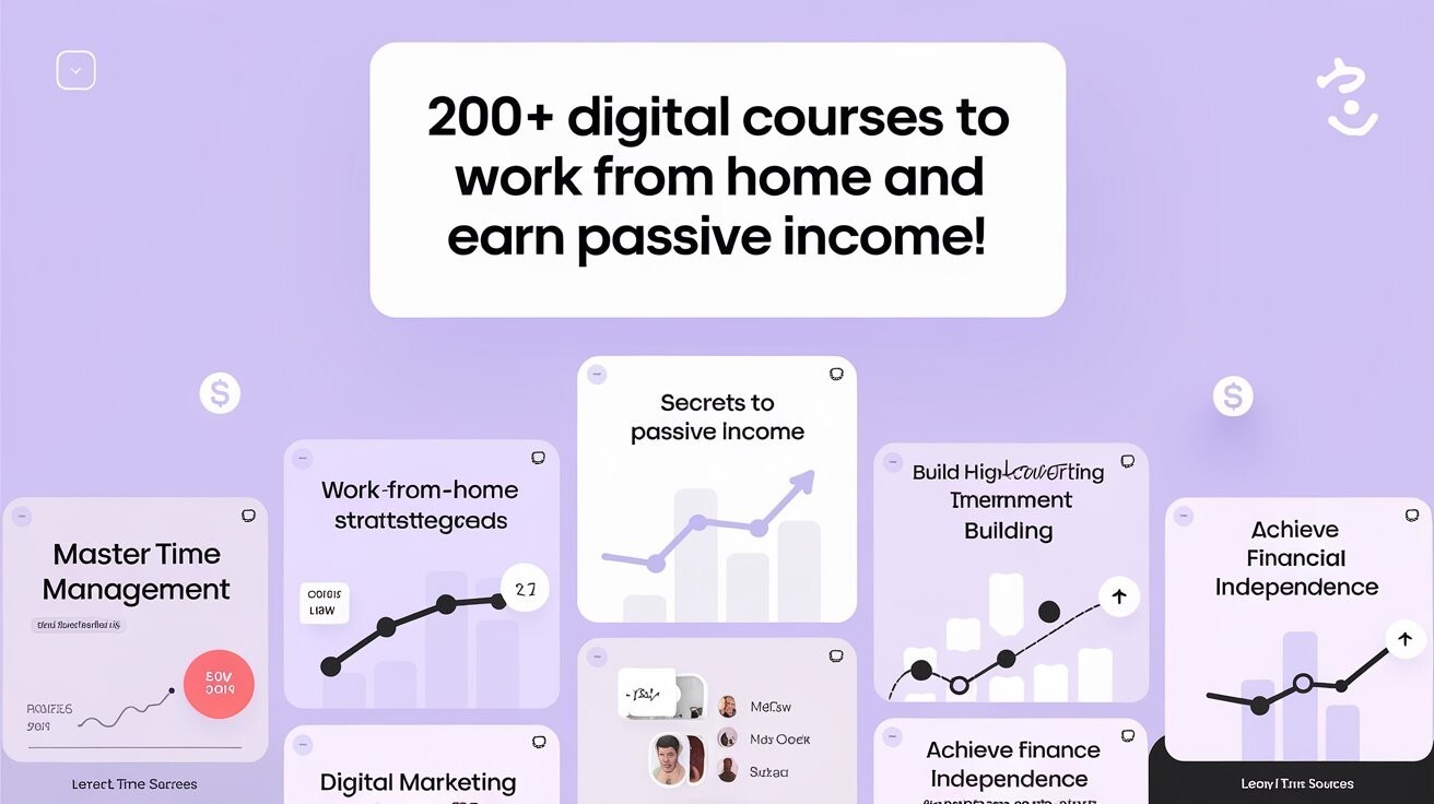 200+ Courses to Work from Home and Build Sustainable Passive Income!