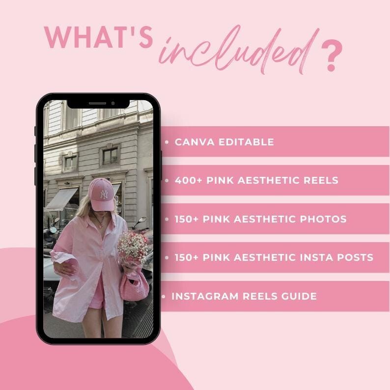550+ Pink Aesthetic Faceless Videos & Photos with MRR