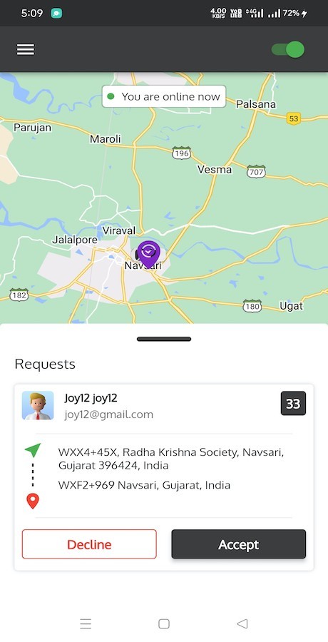 Drovia – Flutter Taxi Booking Solution | Rider + Driver App | Laravel Admin Pnel