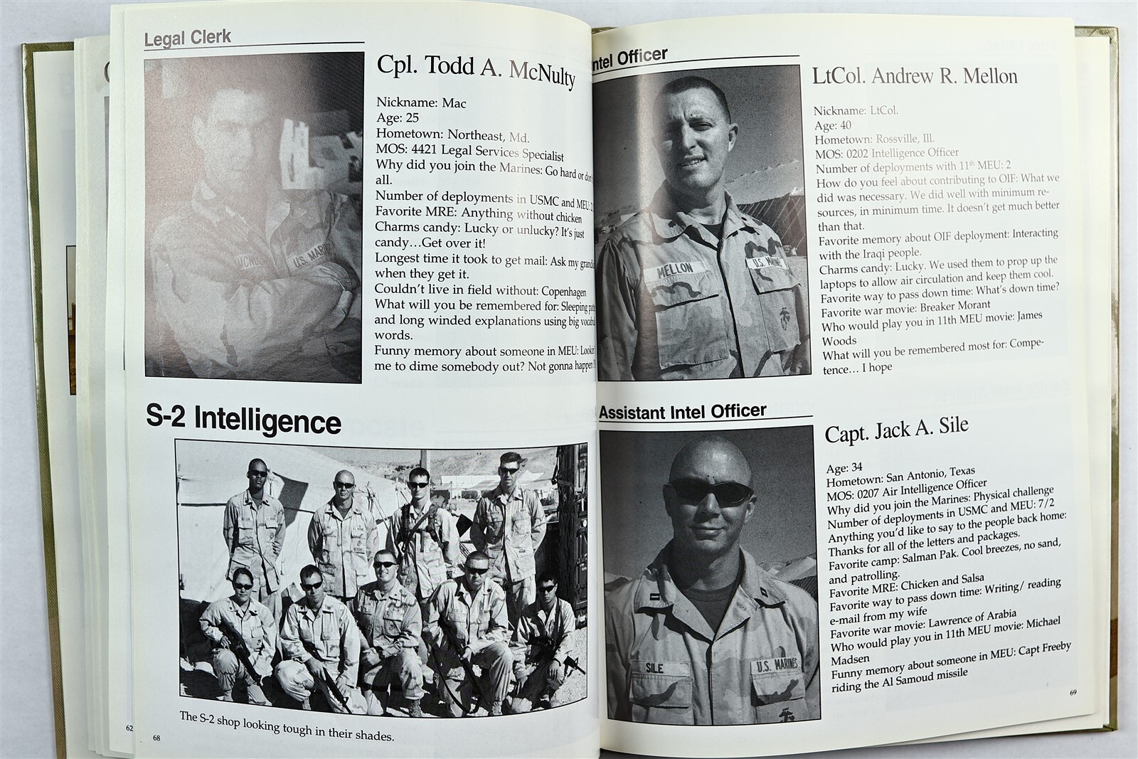 G2U 11th Marine Expeditionary Unit MEU 2003 Middle East Deployment Cruise Book