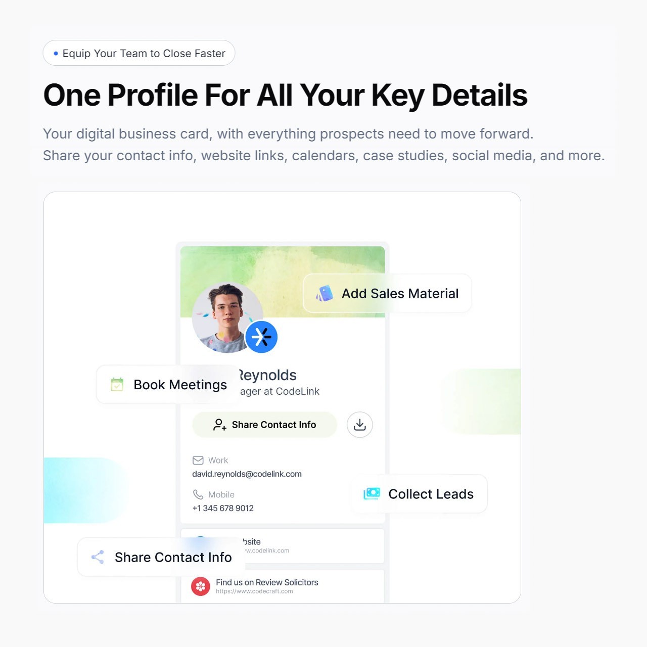🥷 Digital Business Cards | Apple & Google Wallet, Email Signature | 1-Year