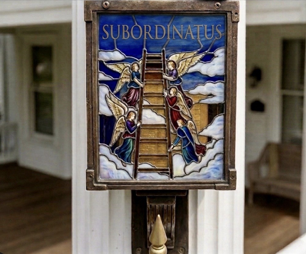 SUBDEO™ & SUBORDINATUS™ : Patriotic Christian / Menuzah display above flag!!