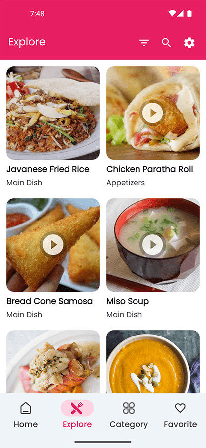 Recipio – Recipe Android App + PHP Admin Panel | Mobile Application |