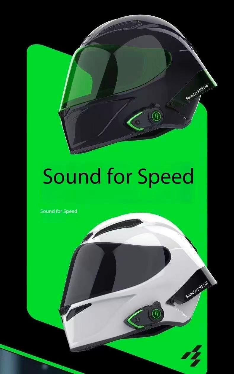 SHEYIN SU7 motorcycle helmet Bluetooth headphones noise waterproof riding