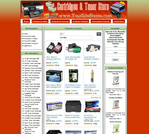 Printer Cartridges Printer Parts Store Turnkey Online Business Website For Sale