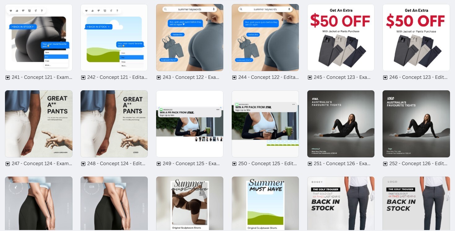 150 Professional Canva Fashion Ad Templates | Ready-to-Use Digital Designs***