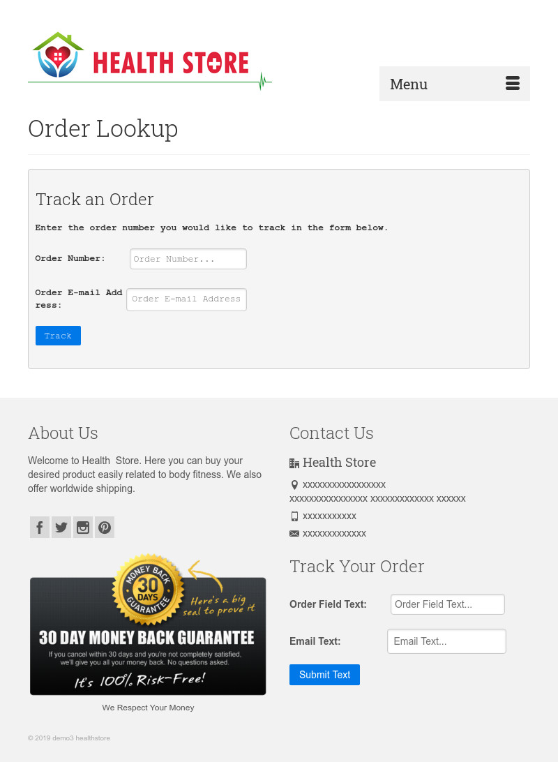 Drop shipping, Health Store eCommerce Responsive website/ Free Set up/ Hosting ​