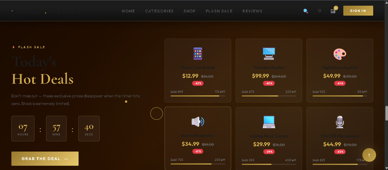 Responsive Ecommerce Dropshipping Store With Modern Design (Light Theme)