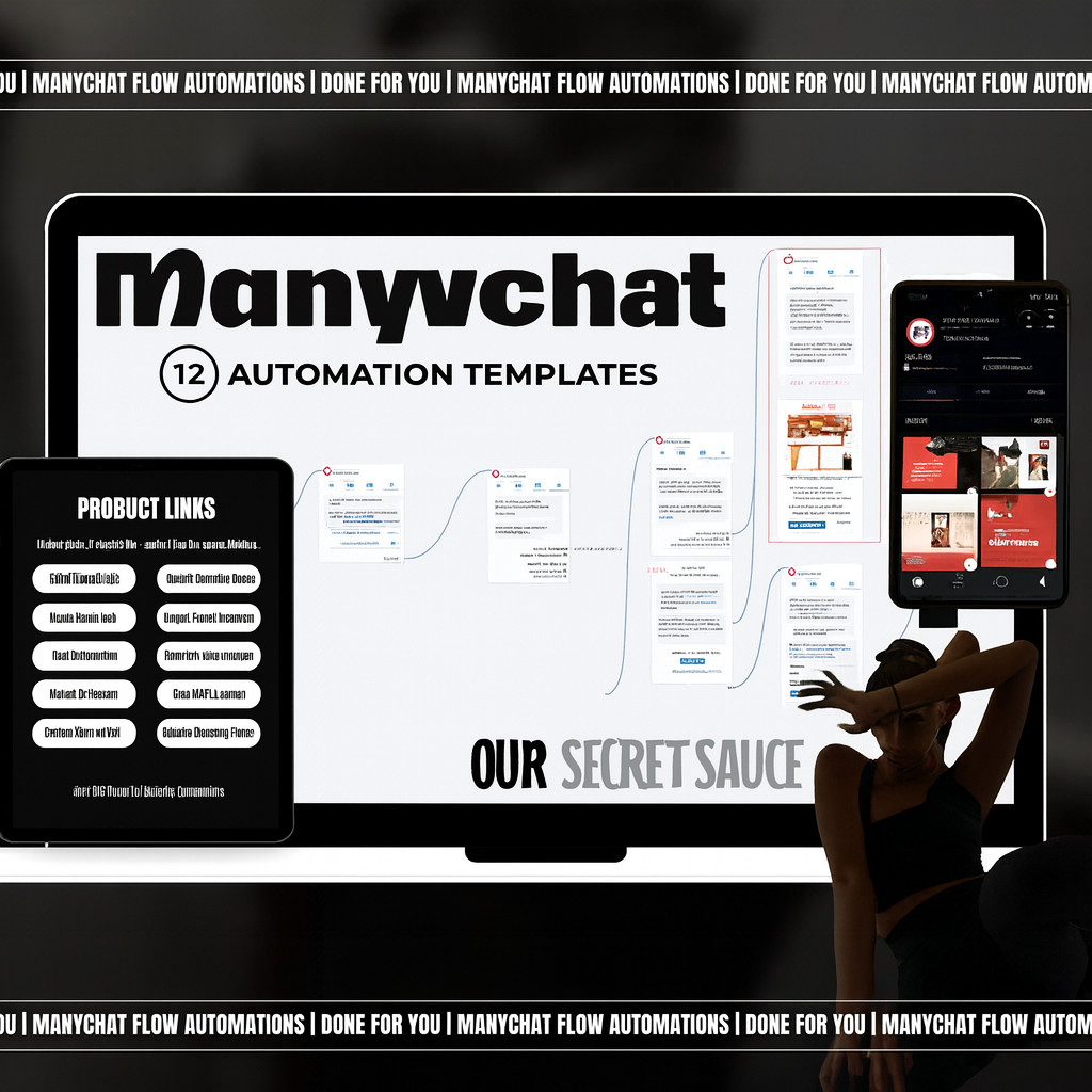 Manychat Automation Flows: Email Marketing Templates (PLR & MRR)