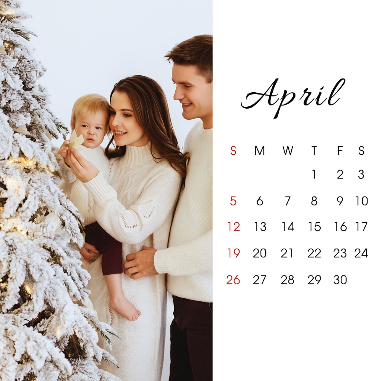 Canva 2026 Calendar Template Editable, Minimal Calendar Mockup, Printable Desk