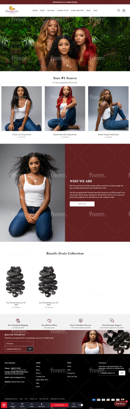 A- Z Shopify Store Setup 50 Products Premium Theme Branding Stock Photos SEO