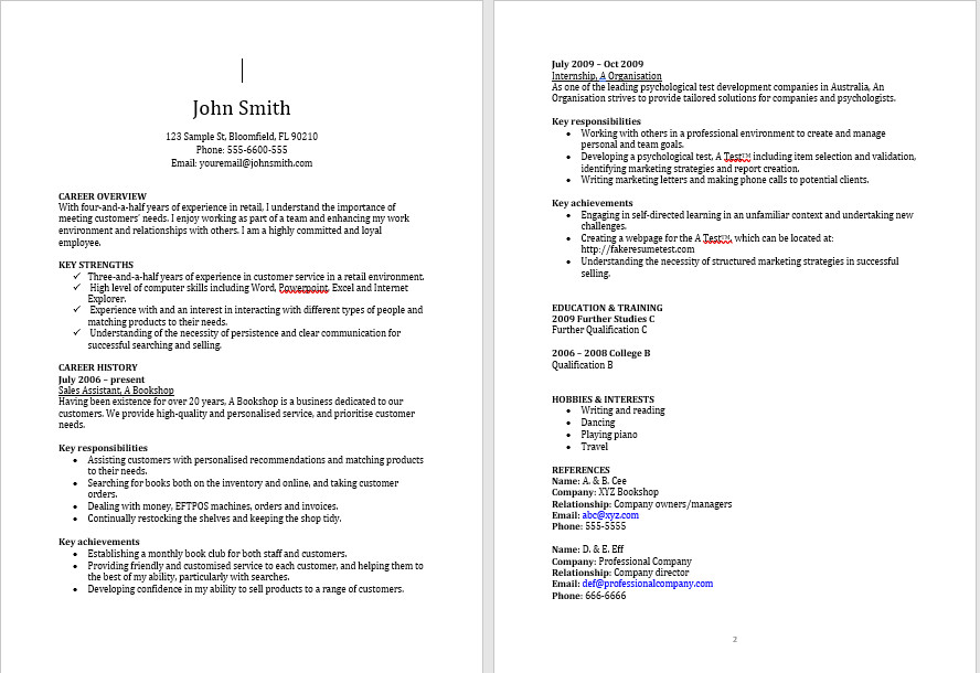 Resume – Illustrator-In Design – Templates 100+ CV with Word, Eps & PDF & Bonus