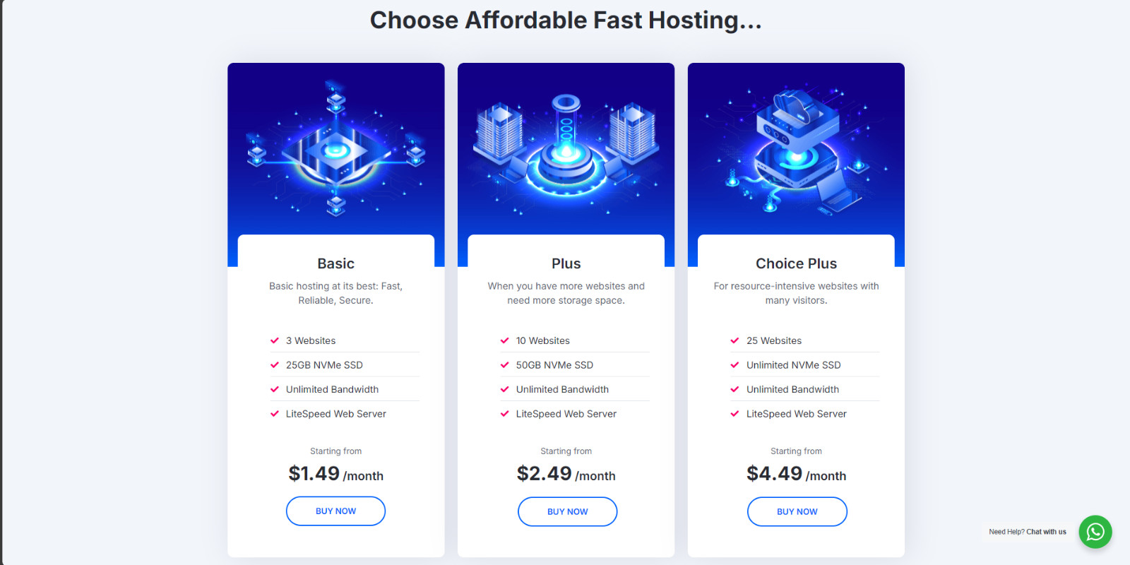 cPanel Web Hosting with FREE SSL CloudLinux & LiteSpeed Fast NVMe SSD Guaranteed